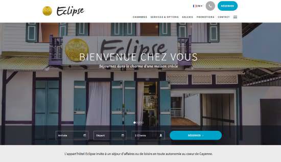 Apercu Site Officiel Appart'hôtel Eclipse